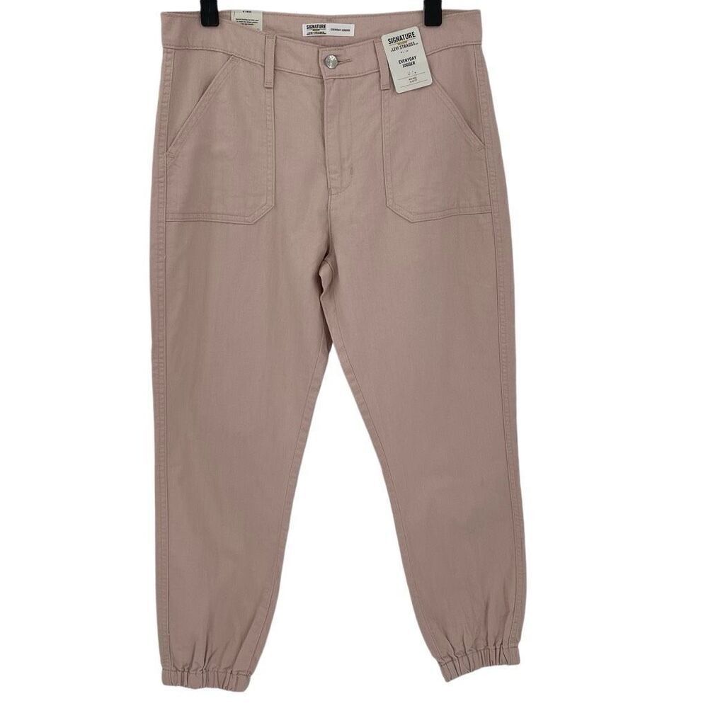 Levi's Strauss Gold Label Everyday Jogger Pant Slim Fit Rose Smoke Pink‎ Women 8
